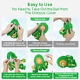 thumbnail image 3 of Juguete interactivo para perros Qraxond Octopus recargable por USB, color verde, 3 of 6