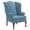 Blue, variant on Pemberly Row Brown Fabric Traditional Wing Back Accent Chair