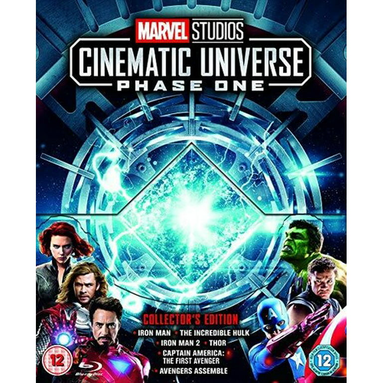 Contrapartida He aprendido carrete Marvel Studios Cinematic Collection Phase 1 (Blu-ray) - Walmart.com