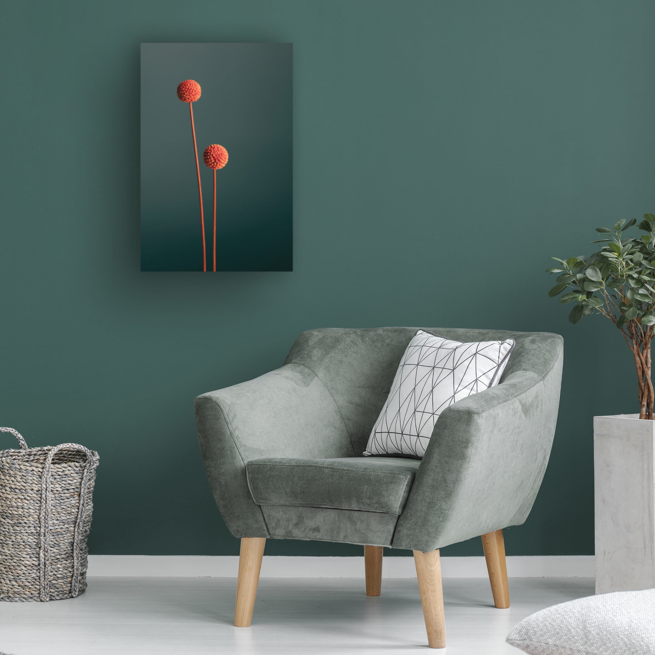 Trademark Fine Art Pictufy Studio Orange Seed Capsules Canvas Wall Art