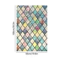 thumbnail image 3 of Prisms Window Film Sun Blocking Rainbow Crystal Grids Privacy Window Cover | Decorative Static Cling Stained Glass Vinyl | Heat Reducing One Way Window Tint for Home Bathroom Office, 3 of 6