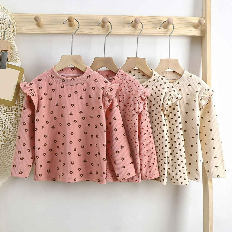 ZPYESWOW Boys Long Sleeve Shirt Teen Tops for Girls 14-16 Trendy Tops Dance  Top Girls Toddler Girls Clothes Gender Neutral Baby Clothes Gifts Under,