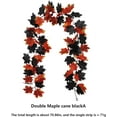 thumbnail image 6 of Morttic Artificial Maple Leaves Garland, 5.9ft Autumn Hanging Fall Maple Vines for Halloween Thanksgiving Garden Wedding Dinner Fireplace Door Frame Doorway Backdrop Decoration (Orange), 6 of 6