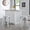 Antique White, variant on Backless Modern Light Weight Industrial Contemporary Rustic Vintage Costal Metal Bar Stools Without Back and 4 Leg Design (Set of 2) (24" Seat, Distressed White)