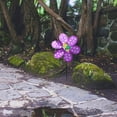 thumbnail image 4 of Molino de viento de jardín, adornos florales giratorios, regalos, molinetes para niños, juguetes para bebés, granja Violeta, 4 of 9