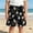 Black, variant on Kids Soccer Ice Cream Print Shorts Elastic Waist Beach Swim Trunks Sizes 100 160 Fit Ages 2 14