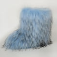 2024 Latest Hot Women's Snow Boots Fluffy Furry Round Toe Suede Winter