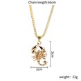 thumbnail image 2 of Exagéré Rétro Alliage Chaîne Collier Scorpion Forme Pendentif Chandails Alliage Chaîne Collier Collier pour les Femmes Hommes, 2 of 7