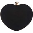 thumbnail image 1 of Heart Shaped Clutch Velvet Evening Bags And Clutches For Women, 1 of 8