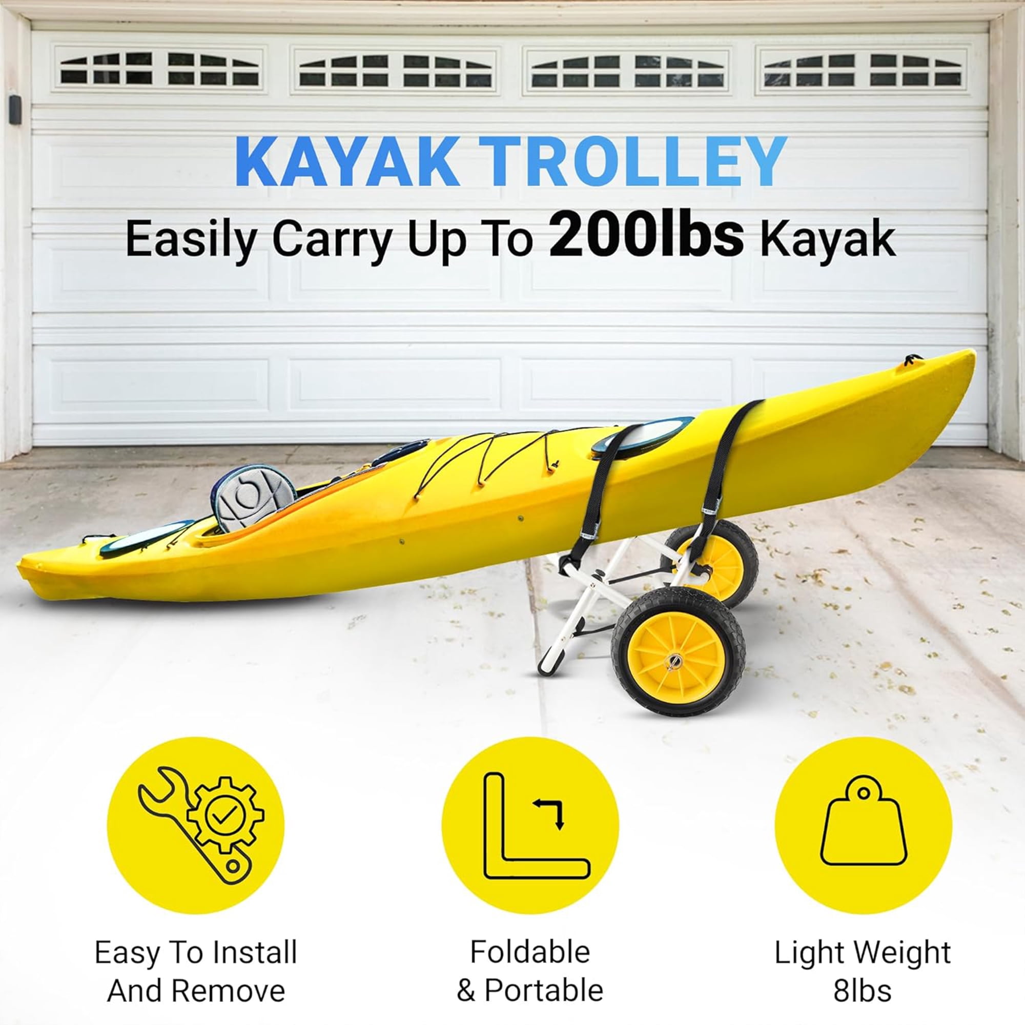 Kayak cart/trolley
