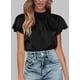 thumbnail image 5 of Blusa PRETTYGARDEN 2025 de Satén con Volantes Manga Corta XL, 5 of 5
