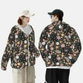 thumbnail image 4 of Vsdgher Sweat à Capuche Imprimé Floral Insectes pour Hommes Femmes, Manches Longues Protection Solaire Pêche Course Natation-3TG, 4 of 7