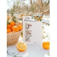 thumbnail image 2 of A Little Cutie Theme Emoticon Baby Shower Game — Pack of 25 — Pictionary Children's Books Baby Shower Games, Cuties Citrus Orange emoticon Games, Gender Reveal, Couples Shower Gender Neutral G350-EMJ, 2 of 6