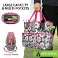 thumbnail image 2 of Daisy Flowers Garden Tools Bag, Water-proof Oxford Garden Tote Home Organizer Gardening Tool Bag Kit Holder with 8 Pockets for Indoor and Outdoor Gardening(Tools Not Included), 2 of 6