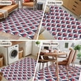 thumbnail image 5 of 3'x5' Area Rugs, Navy Blue Red Boat Indoor Outdoor Area Rug for Living Room Bedroom, Nautical Anchor Rudder Coastal Washable Bathroom Rugs Kitchen Floor Carpet Mats Home Decor Aesthetic, 5 of 8