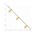 thumbnail image 2 of 14K Yellow Gold bracelet Themed 6 in mm 10 Child's Puffed Heart Charm, 2 of 2
