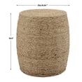 thumbnail image 3 of Uttermost Resort Farmhouse MDF Rope and Fir Accent Stool in Natural, 3 of 3