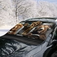thumbnail image 2 of FOR U DESIGNS Bear Print Car Windshield Snow Cover, Auto Windshield Cover for ice and Snow, Freeze Protector for Auto Ice Windproof UV Sunshade Cover for SUVs, Vans, 2 of 6
