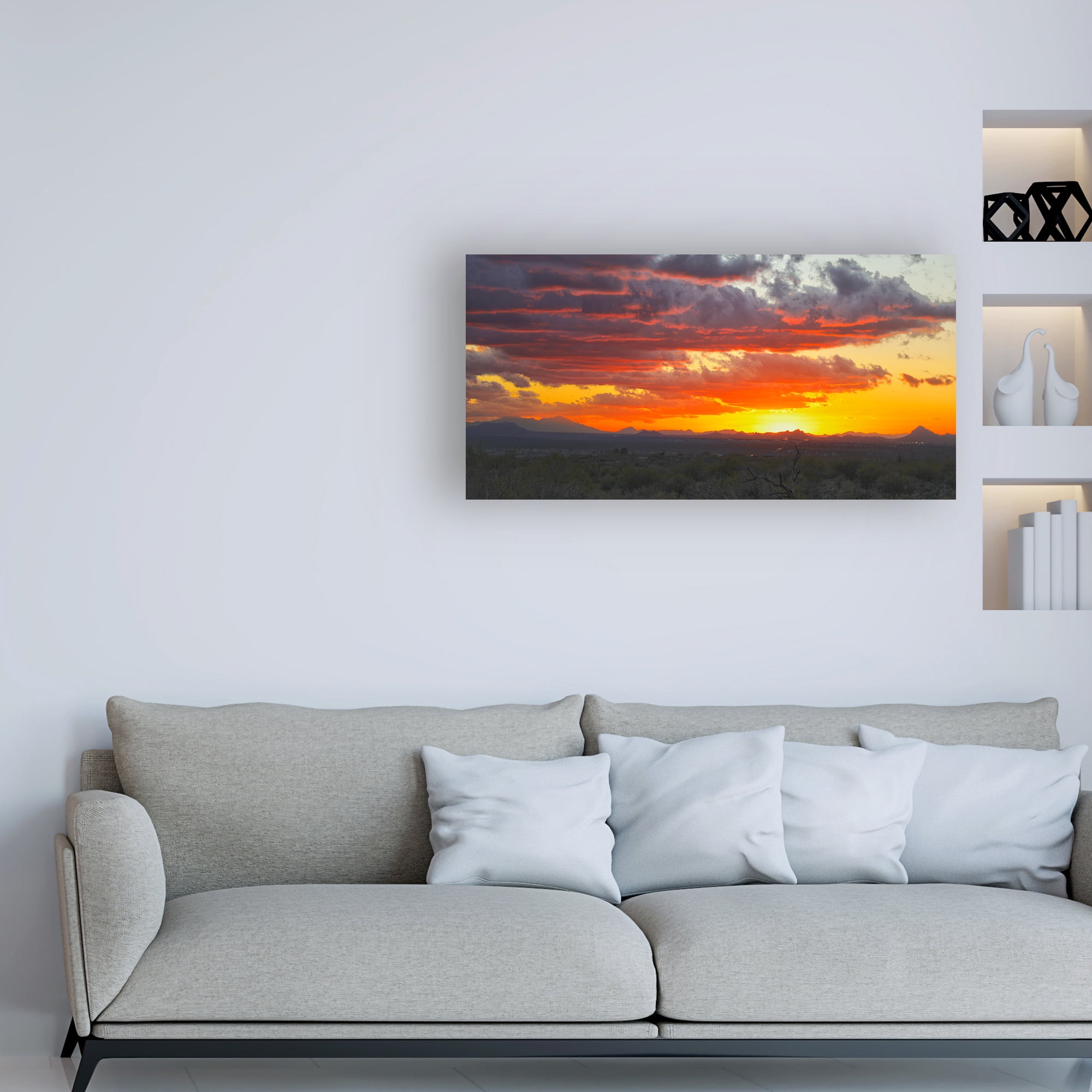 Trademark Fine Art 'Sonoran Desert Sunset' Canvas Art by Mitch Catanzaro