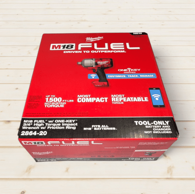 MILWAUKEE M18 FUEL 3/4" High Torque Impact Wrench with ONE-KEY (2864-20), Friction Ring, Cordless, Brushless (Bare Tool)