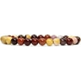 thumbnail image 1 of Angelstones Bracelet Extensible en Perles Rondes de Jaspe Mookaite Naturel 6mm 7 Pouces Unisexe, 1 of 4