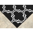 thumbnail image 2 of Garland Rug Silhouette 5 ft. x 7 ft. Area Rug Black/White, 2 of 5
