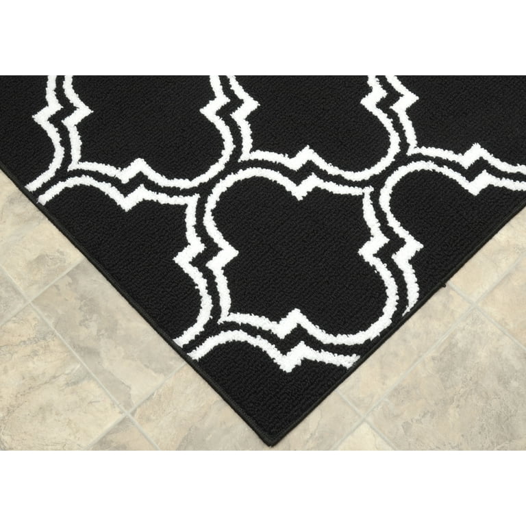 Garland Silhouette 8 x 10 Indigo/White Indoor Trellis Area Rug Garland Silhouette 8 x 10 Indigo/White Indoor Trellis Area Rug