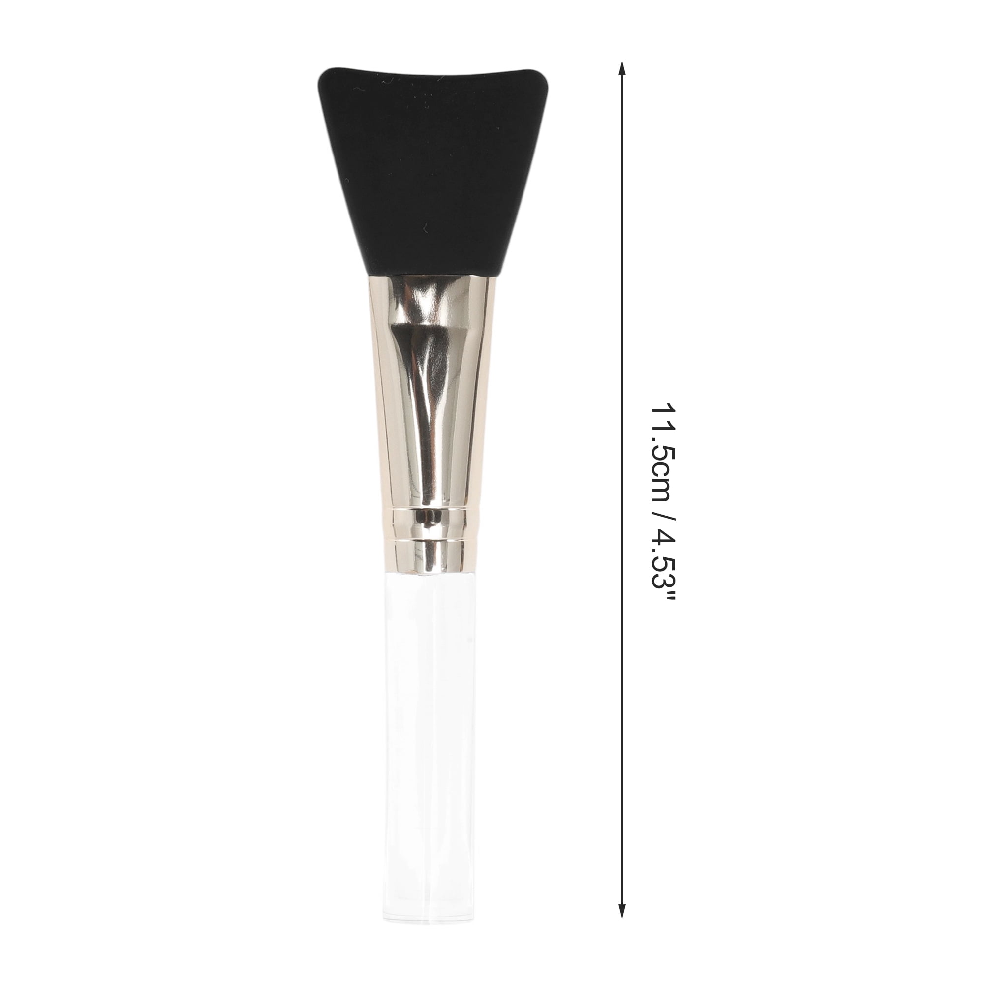 Unique Bargains Lightweight Flat Head Facial Mask Brush 1 Pc Clear Black