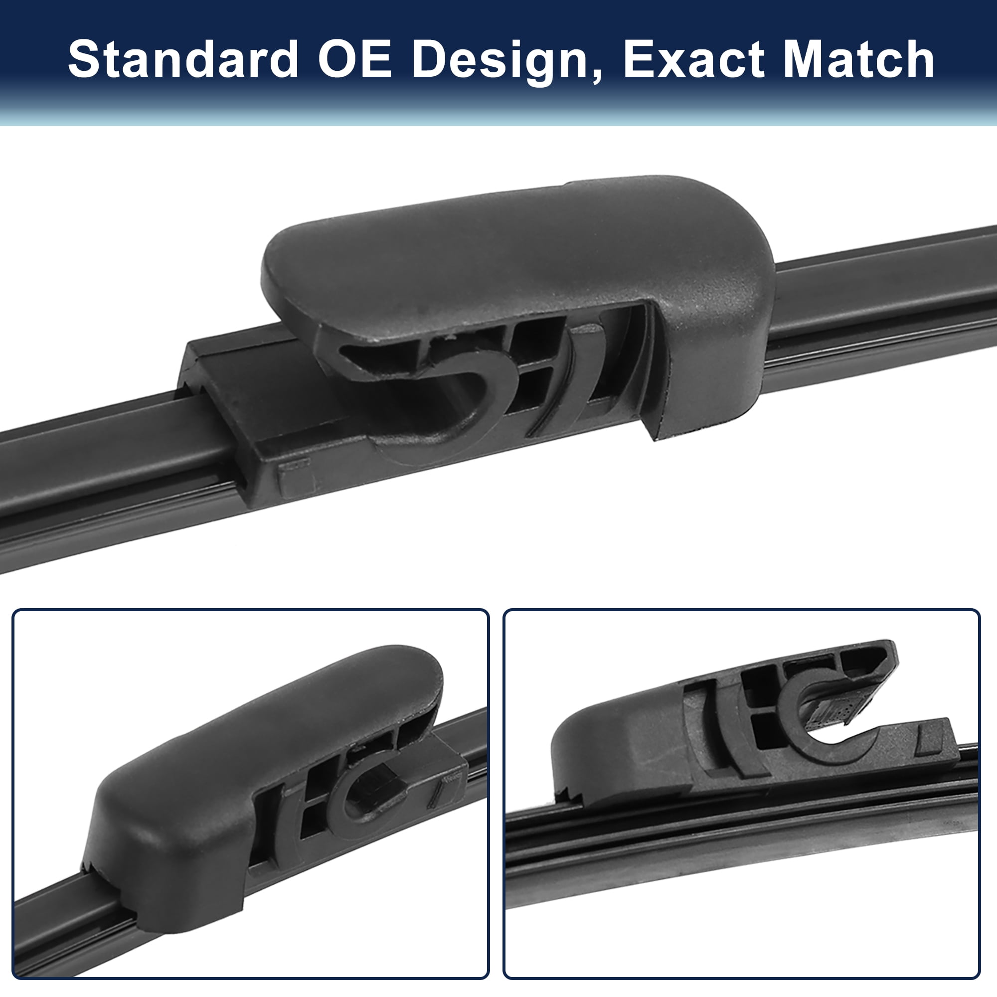 Unique Bargains 9" Rear Wiper Blade All Season Automotive Wiper Blade "Wiper Blade" - 9"