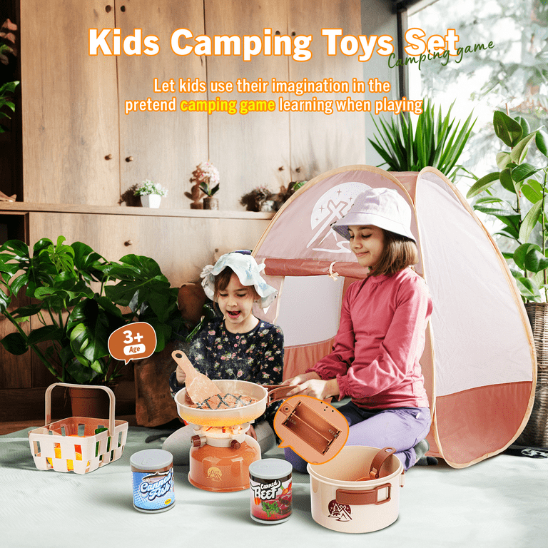 Jin Dan Camping Forest Adventure Theme with Play Food Tent Set