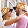 thumbnail image 5 of Bucket Hat for Men Women, Onion Pattern orange Breathable Sun Hat Summer Beach Hats, Fun Womens Mens Bucket Hat for Travel Outdoor Vacation Fishing Hiking Sports, 5 of 6