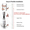 thumbnail image 2 of Yescom 10 FT Spinning Static Dancing Pole Kit with Extensions Fitness Dance Exercise, 2 of 9