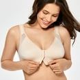 thumbnail image 5 of Delimira Women's Full Coverage Soft Cups Posture Bra Plus Size, 5 of 7