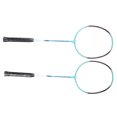 thumbnail image 3 of Badminton Racquet Set, Turquoise Badminton Rackets Integrated Design  for Fitness, 3 of 7