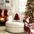 thumbnail image 5 of Neoyler Christmas Decorations Pillowcase Soft Polyester Outdoor Safe Invisible Zipper Washable Decorative Sofa Throw Cushion Cover Indoor Accent Multicolor 17.7x17.7in, 5 of 6