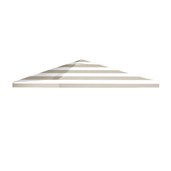 Garden Winds Signature Series 10 x 10 Single Tiered Replacement Gazebo Canopy Top Cover - Standard 350 - Cabana Beige