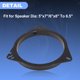 thumbnail image 5 of Adaptador de Anillo Espaciador de Altavoz de 6.5 Pulgadas Único Bargains con Arnés de Cable para Nissan Frontier 2010-2019 Soporte de Montaje de Altavoz Coaxial de Plástico 2 Juegos, 5 of 7