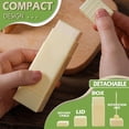 thumbnail image 3 of Butter Dish with Wooden Lid Small Butter Storage Container Butter Storage B, 3 of 9