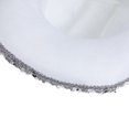 thumbnail image 3 of RUINIXCW Women Cowboy Hat Shinny Rhinestone Star Cowgirl Hat Wide Brim Diamond Felt Western Hat Wedding Music Carnival Dress-up Party Costume Accessories, 3 of 4