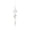 A003- C, variant on Clear Glass Christmas Tree Ornament with Pearl Bead and Silver Finial, 1 Pack, Silver and White, for Holiday Tree Hanging Decoration