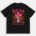 thumbnail image 3 of Everlasting God's Love Valentine's Day Tshirts Bible Verse Graphic Tees Endures Beyond Valentines Faith Based Short Sleeve Casual Tops Black,L, 3 of 8