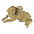 thumbnail image 6 of Realistic Golden Retriever Mother Cuddling With Puppy Canine Family Figurine, 6 of 9