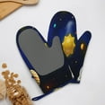 thumbnail image 4 of Cauagu Solar System Print Oven Mitts 2 Piece Set,BBQ Gloves Grilling Gloves Kitchen Silicone Oven Gloves Heat Resistant Oven Mitts for Barbecue Cooking & Baking, 4 of 6