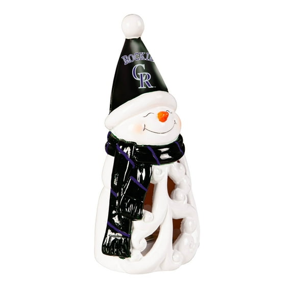 Colorado Rockies LED 8" Snowman Lit Garden Statue