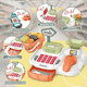 thumbnail image 3 of Caja Registradora Infantil Juego De Juguete 36pcs Xtellar Naranja, 3 of 4