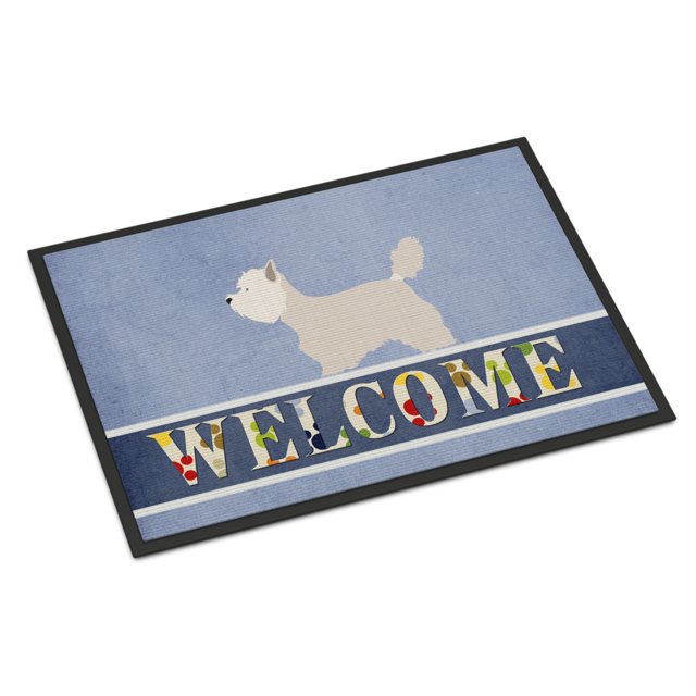Alfombrilla Treasures Westie Welcome Caroline's Treasures 18 x 27 pulgadas multicolor