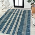 thumbnail image 4 of JONATHAN Y WASHABLE 4 x 6 Area Rug, Vichy Geometric Striped - Blue/Cream, WSH122D-4, 4 of 9