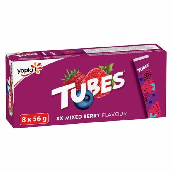Yoplait Mixed Berry Flavour Tubes, 448G