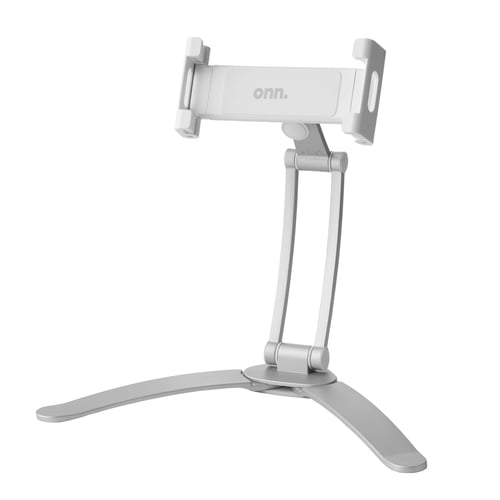onn. 2-in-1 Tablet Stand, Silver