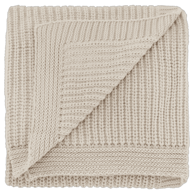 Bouclair Beige Ribba Throw 50x60 in (127x152 cm)